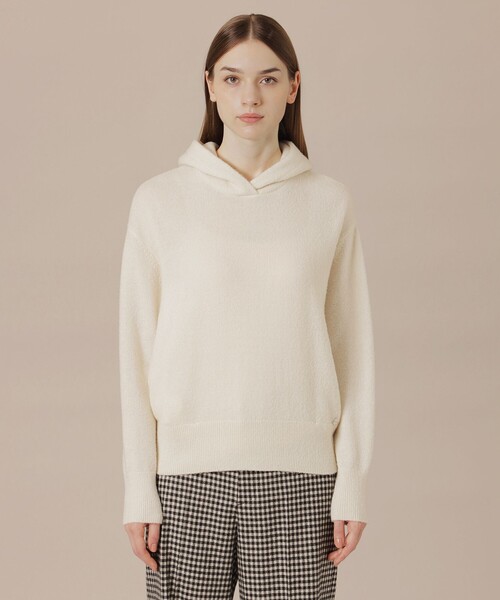 MACKINTOSH LONDON(マッキントッシュ ロンドン)の「スフレニットフ―ディー(ニット/セーター・レディース・グリーン/オフホワイト/グレー系その他・38)」の7枚目の写真