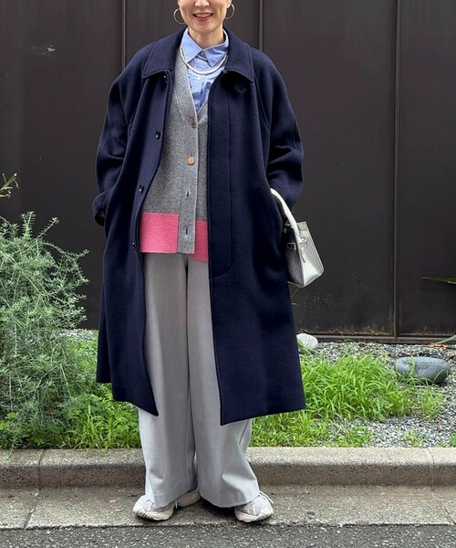 NOLLEY’S（ノーリーズ）の「ウォッシャブル裏起毛WARMパンツ（その他パンツ・レディース・ライトグレー/オフホワイト/ブルー系その他7・40/38/36/34）」の6枚目の写真