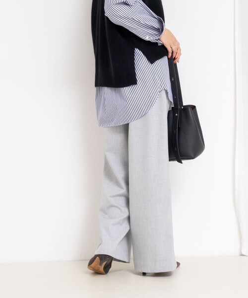 NOLLEY’S（ノーリーズ）の「ウォッシャブル裏起毛WARMパンツ（その他パンツ・レディース・ライトグレー/オフホワイト/ブルー系その他7・40/38/36/34）」の13枚目の写真