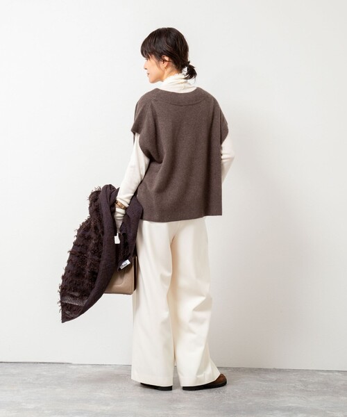 NOLLEY’S（ノーリーズ）の「ウォッシャブル裏起毛WARMパンツ（その他パンツ・レディース・ライトグレー/オフホワイト/ブルー系その他7・40/38/36/34）」の16枚目の写真