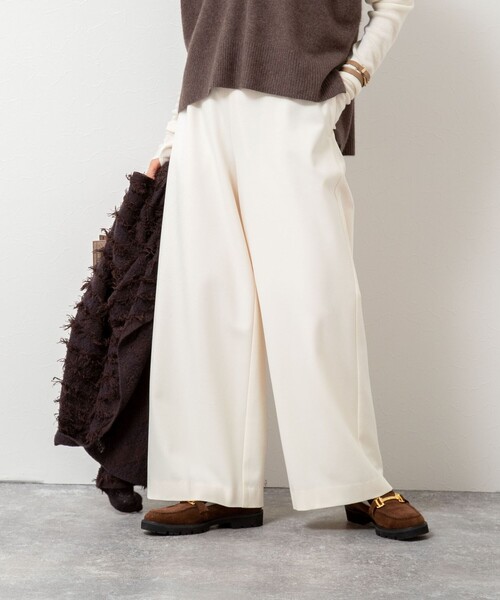 NOLLEY’S（ノーリーズ）の「ウォッシャブル裏起毛WARMパンツ（その他パンツ・レディース・ライトグレー/オフホワイト/ブルー系その他7・40/38/36/34）」の21枚目の写真