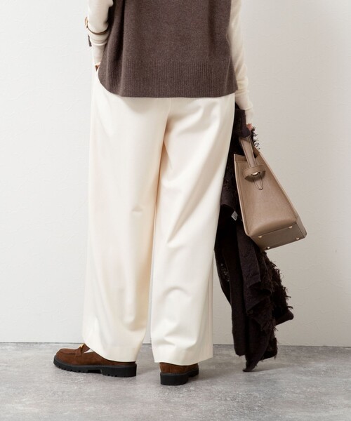 NOLLEY’S（ノーリーズ）の「ウォッシャブル裏起毛WARMパンツ（その他パンツ・レディース・ライトグレー/オフホワイト/ブルー系その他7・40/38/36/34）」の22枚目の写真