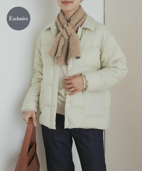 NANGA（ナンガ）の「『別注』NANGA×DOORS　BALCOLLAR LIGHTDOWNJACKET（ダウンジャケット/コート・レディース・アイボリー/ブラック・ONE）」の2枚目の写真