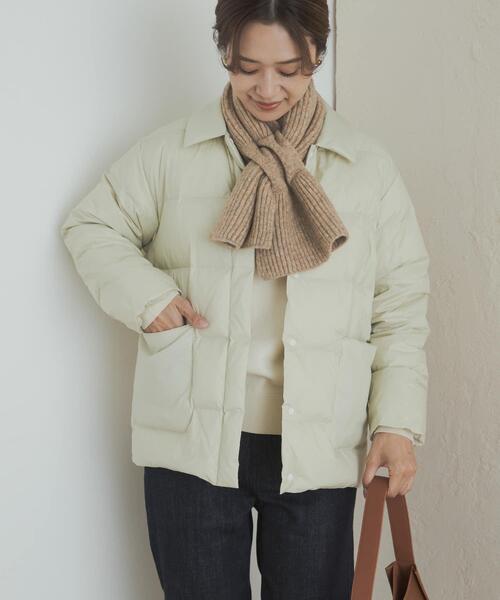 NANGA（ナンガ）の「『別注』NANGA×DOORS　BALCOLLAR LIGHTDOWNJACKET（ダウンジャケット/コート・レディース・アイボリー/ブラック・ONE）」の3枚目の写真
