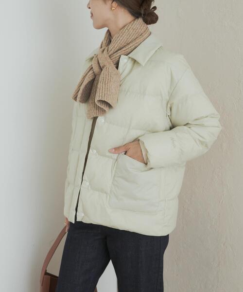 NANGA（ナンガ）の「『別注』NANGA×DOORS　BALCOLLAR LIGHTDOWNJACKET（ダウンジャケット/コート・レディース・アイボリー/ブラック・ONE）」の5枚目の写真
