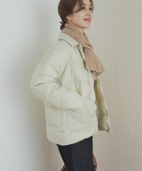 NANGA（ナンガ）の「『別注』NANGA×DOORS　BALCOLLAR LIGHTDOWNJACKET（ダウンジャケット/コート・レディース・アイボリー/ブラック・ONE）」の7枚目の写真