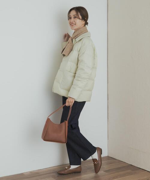 NANGA（ナンガ）の「『別注』NANGA×DOORS　BALCOLLAR LIGHTDOWNJACKET（ダウンジャケット/コート・レディース・アイボリー/ブラック・ONE）」の9枚目の写真