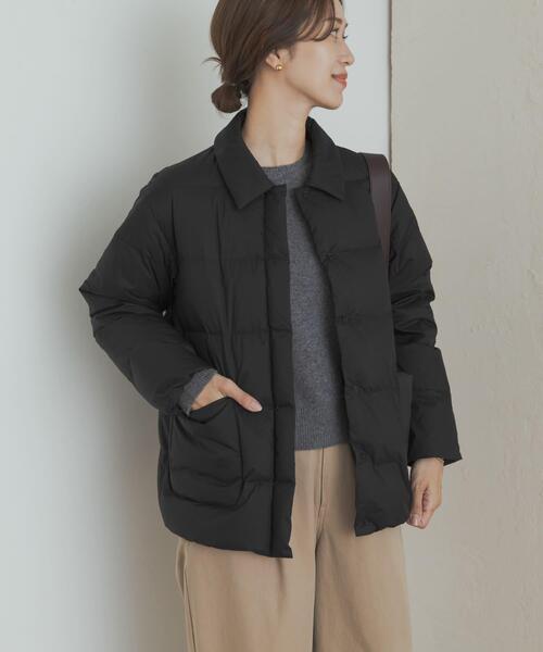 NANGA（ナンガ）の「『別注』NANGA×DOORS　BALCOLLAR LIGHTDOWNJACKET（ダウンジャケット/コート・レディース・アイボリー/ブラック・ONE）」の9枚目の写真