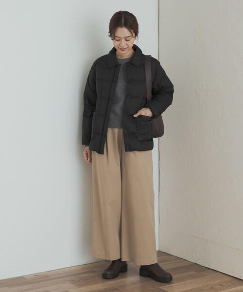 NANGA（ナンガ）の「『別注』NANGA×DOORS　BALCOLLAR LIGHTDOWNJACKET（ダウンジャケット/コート・レディース・アイボリー/ブラック・ONE）」の7枚目の写真