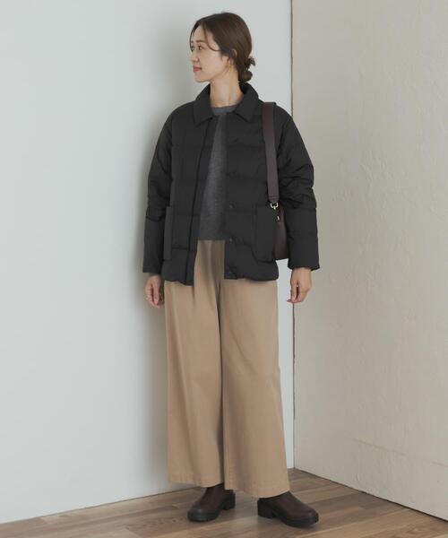 NANGA（ナンガ）の「『別注』NANGA×DOORS　BALCOLLAR LIGHTDOWNJACKET（ダウンジャケット/コート・レディース・アイボリー/ブラック・ONE）」の6枚目の写真