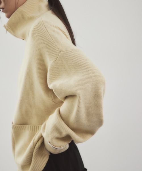 HANNE（アン）の「ドライバーズニット（ニット/セーター・レディース・グレー/ベージュ/ネイビー/ブラック・FREE）」の19枚目の写真