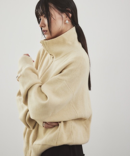 HANNE（アン）の「ドライバーズニット（ニット/セーター・レディース・グレー/ベージュ/ネイビー/ブラック・FREE）」の18枚目の写真