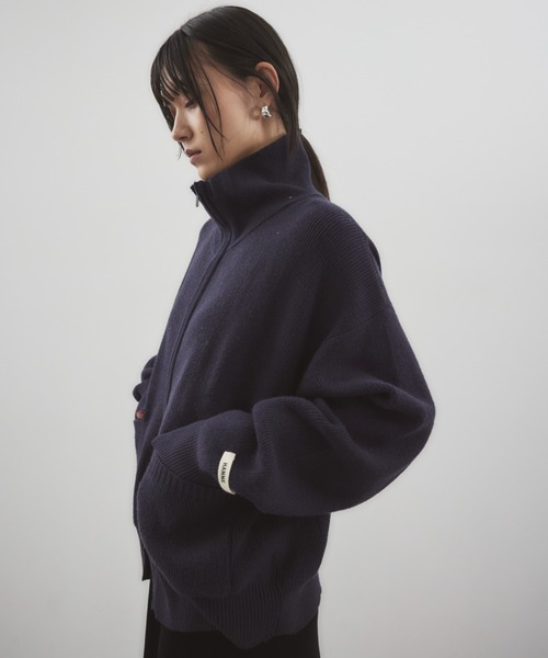 HANNE（アン）の「ドライバーズニット（ニット/セーター・レディース・グレー/ベージュ/ネイビー/ブラック・FREE）」の6枚目の写真