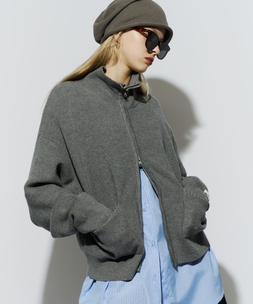HANNE(アン)の「ドライバーズニット(ニット/セーター・レディース・グレー/ベージュ/ネイビー/ブラック・FREE)」の20枚目の写真