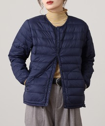 FUNALIVE（ファンアライブ）の「高密度ナイロンインナーダウンノーカラージャケット（ダウンジャケット/コート）」