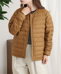 OMNES（オムネス）の「高密度ナイロンインナーダウンノーカラージャケット（ダウンジャケット/コート）」