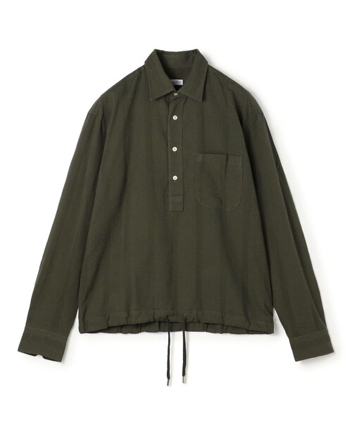 Salvatore Piccolo(サルヴァトーレピッコロ)の「Salvatore Piccolo コットン プルオーバーシャツ(シャツ/ブラウス・メンズ・グリーン・L/M)」の1枚目の写真