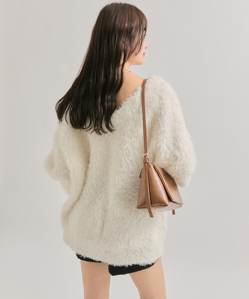 mystic（ミスティック）の「【前後2WAY】ループボタン カーディガン（カーディガン/ボレロ・レディース・キャメル/グレー/オフホワイト・FREE）」の8枚目の写真