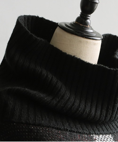 antiqua（アンティカ）の「チェック柄 2WAY ポンチョ スカート（ポンチョ・レディース・ブラック・ONESIZE）」の21枚目の写真