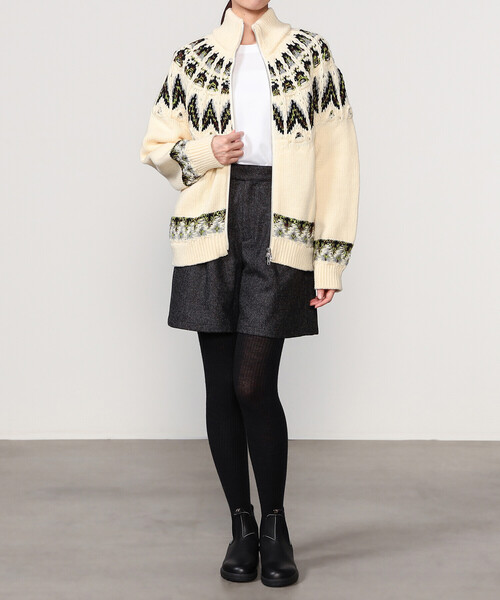 Coohem（コーヘン）の「COOHEM | 〈別注〉ノルディック ニットブルゾン WOMEN（カーディガン/ボレロ・レディース・ホワイト系その他・F）」の12枚目の写真