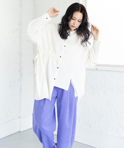 オズモーシス（OSMOSIS）/アシンメトリーシャツブラウス セール】アシンメトリーシャツブラウス（シャツ/ブラウス）｜OSMOSIS