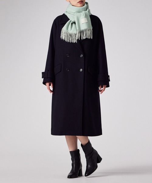 Paul Smith(ポールスミス)の「【オンラインショップ・一部店舗限定】"Cropped Logo" カシミヤブレンド マフラー / 255656 WCW(マフラー・レディース・オフホワイト/ミント/ラベンダー・FREE)」の18枚目の写真