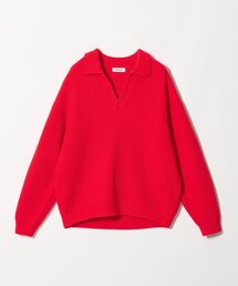 BEAUTY&YOUTH UNITED ARROWS(ビューティーアンドユースユナイテッドアローズ)の<OWNESS>フレンチ ウール アゼ スキッパー ニット(ニット/セーター)