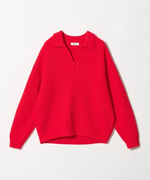 OWNESS＞フレンチ ウール アゼ スキッパー ニット（ニット/セーター