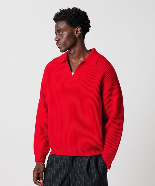 セール】＜OWNESS＞フレンチ ウール アゼ スキッパー ニット（ニット