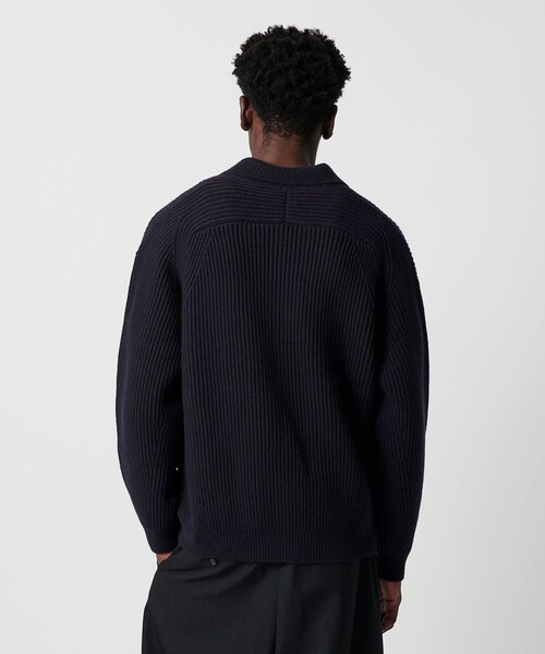 OWNESS＞フレンチ ウール アゼ スキッパー ニット（ニット/セーター