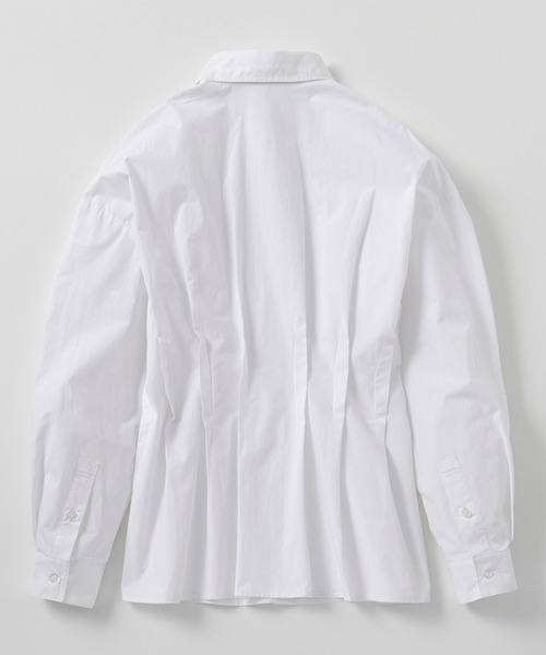 AJUGA.（アジュガ）の「ウエストタックシャツ（シャツ/ブラウス・レディース・チャコールグレー/ホワイト/ペールイエロー・S/M）」の5枚目の写真