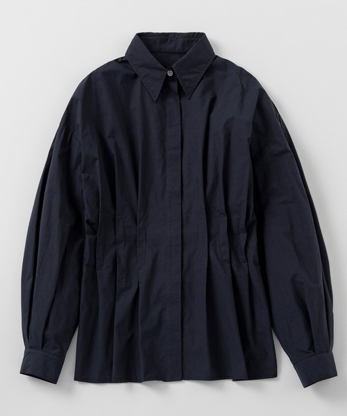 AJUGA.（アジュガ）の「ウエストタックシャツ（シャツ/ブラウス・レディース・チャコールグレー/ホワイト/ペールイエロー・S/M）」の6枚目の写真