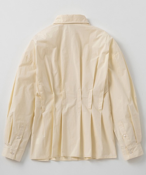 AJUGA.（アジュガ）の「ウエストタックシャツ（シャツ/ブラウス・レディース・チャコールグレー/ホワイト/ペールイエロー・S/M）」の9枚目の写真