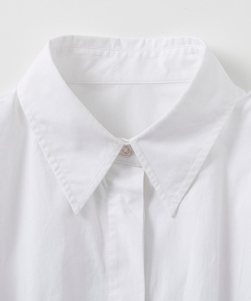 AJUGA.（アジュガ）の「ウエストタックシャツ（シャツ/ブラウス・レディース・チャコールグレー/ホワイト/ペールイエロー・S/M）」の10枚目の写真