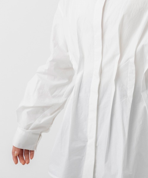 AJUGA.（アジュガ）の「ウエストタックシャツ（シャツ/ブラウス・レディース・チャコールグレー/ホワイト/ペールイエロー・S/M）」の14枚目の写真