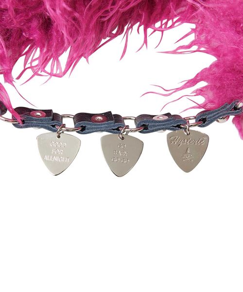 HYSTERIC GLAMOUR（ヒステリックグラマー）の「PICKレザーチェーン ファーマフラー（マフラー・レディース・ブラック/ピンク/グリーン・FREE）」の15枚目の写真