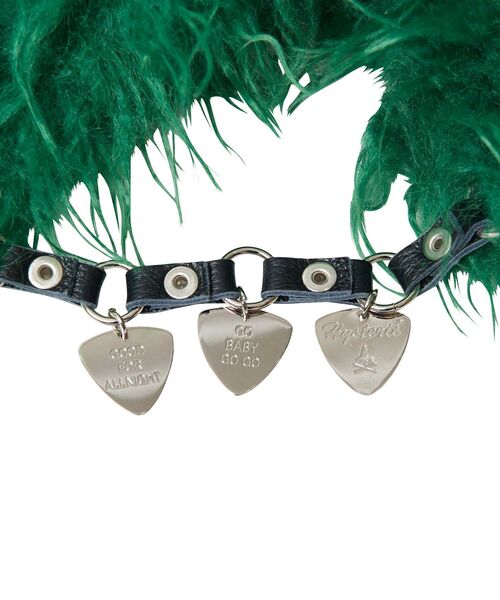 PICKレザーチェーン ファーマフラー（マフラー）｜HYSTERIC GLAMOUR