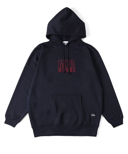MFC STORE（エムエフシーストア）の「MFC STORE OUTLINE LOGO HOODIE（パーカー・メンズ・ブラック/ダークブラウン/ベージュ系/ネイビー・S/M/L/XL/XXL）」の21枚目の写真