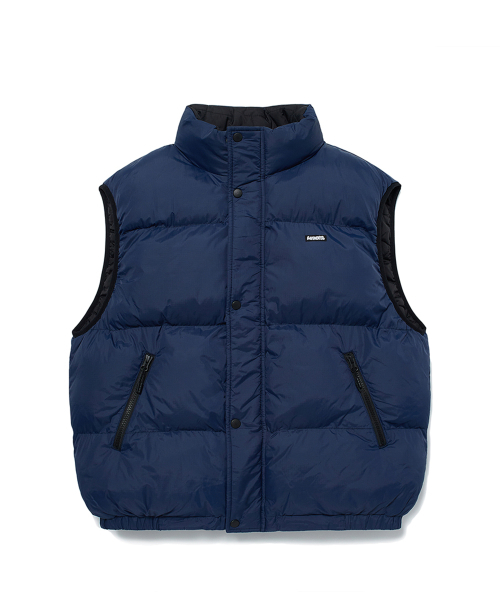 セール】PUZZLE PUFFER VEST (BLACK)（ダウンベスト）｜WKNDRS（ウィー