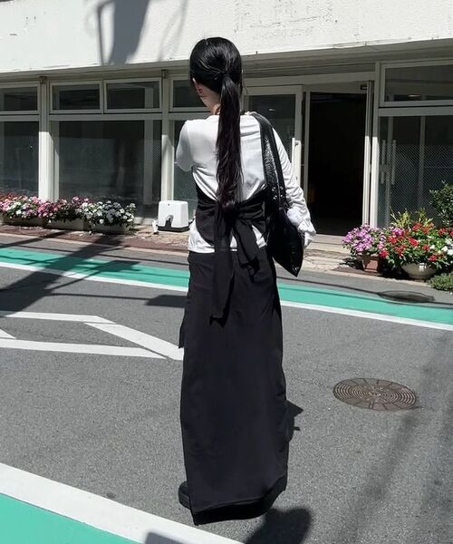 FLAREUP(フレアアップ)の「Bustier Layered Long Sleeve (FL-152_White)(Tシャツ/カットソー・レディース・ホワイト・OS)」の13枚目の写真