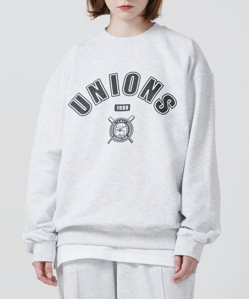 GAKKAI UNIONS(ガッカイユニオンズ)の「ベースボールクラブ スウェット ホワイトメランジ(スウェット・レディース・その他・MEDIUM/LARGE)」の1枚目の写真