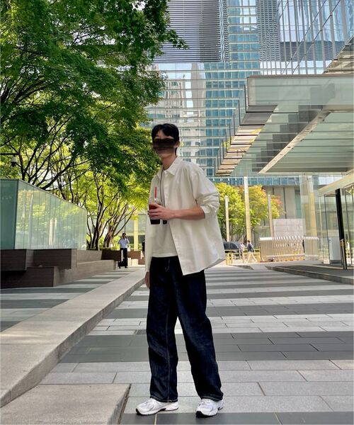 MUSINSA STANDARD（ムシンサスタンダード）の「リラックスドバックサテンシャツ[ホワイト]（シャツ/ブラウス・メンズ・その他・SMALL/MEDIUM/LARGE/X-LARGE/XX-LARGE）」の2枚目の写真