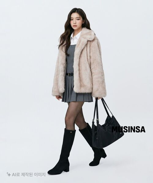 MUSINSA STANDARD WOMAN（ムシンサスタンダードウーマン）の「ウィメンズリラックスクロップシルキーシャツ[ホワイト]（シャツ/ブラウス・レディース・その他・SMALL/MEDIUM）」の12枚目の写真
