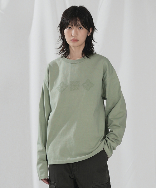 SLOWACID（スローアシッド）の「シンボルリンクロングスリーブ [ミント]（Tシャツ/カットソー・レディース・その他・SMALL/MEDIUM/LARGE）」の3枚目の写真