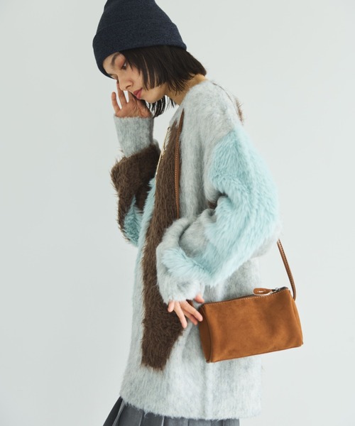 MIRROR STOKE（ミラーストーク）の「【ZOZO限定】ACCENT MTERIAL KNIT PULLOVER/アクセントマテリアルニットプルオーバー（ニット/セーター・レディース・ブルー/イエロー/ワインレッド・MEDIUM）」の7枚目の写真