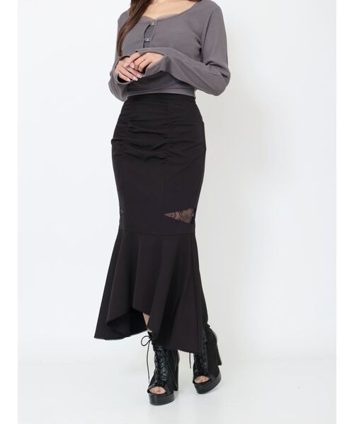 EATME（イートミー）の「カットアウトマーメイドスカート（スカート・レディース・グレー/ブラック・SMALL/MEDIUM）」の6枚目の写真