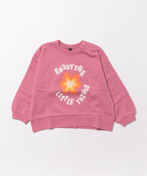 Life Support Products（ライフサポートプロダクツ）の「裏毛プリントトレーナー（スウェット・キッズ・オフホワイト/杢グレー/ブルー/カーキ/ピンク/ホワイト系その他/チャコール/オレンジ/パープル/マスタード・80/90/95/100/110/120/130/140/150）」の22枚目の写真