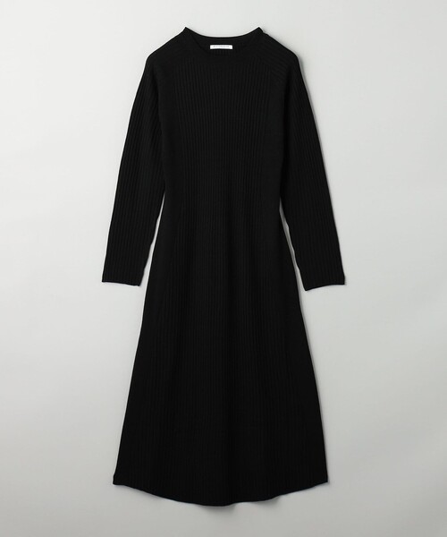 BEAUTY&YOUTH UNITED ARROWS（ビューティーアンドユースユナイテッドアローズ）の「【WEB限定 Wardrobe DAILY MINIMAL】リブニットフレアワンピース（ワンピース・レディース・ネイビー/モカ/ブラック・M/S）」の16枚目の写真