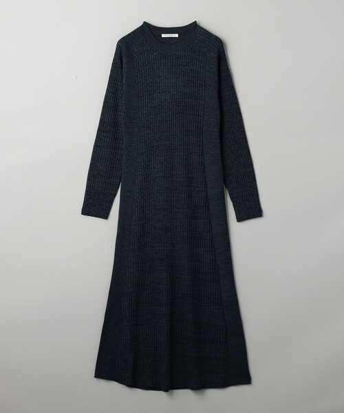 BEAUTY&YOUTH UNITED ARROWS（ビューティーアンドユースユナイテッドアローズ）の「【WEB限定 Wardrobe DAILY MINIMAL】リブニットフレアワンピース（ワンピース・レディース・ネイビー/モカ/ブラック・M/S）」の20枚目の写真