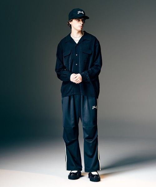 glamb(グラム)の「Stripe Jacquard Linen Shirt / ストライプジャガードリネンシャツ(シャツ/ブラウス・メンズ・ホワイト/ブラック/ブルー・S/M/L)」の12枚目の写真